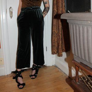 Velvet Forest Green Pants